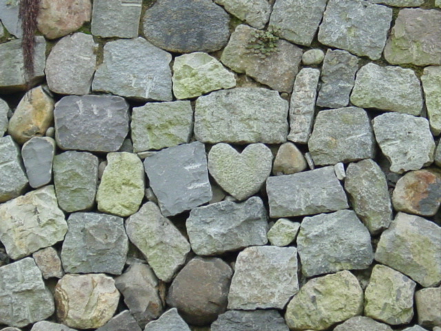 ハート型の石