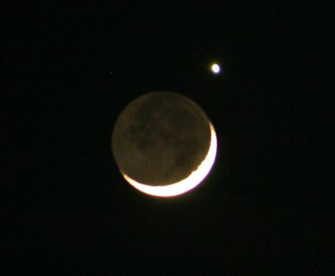 夜空に輝いた星